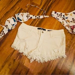 Hollister shorts with butterfly bikini